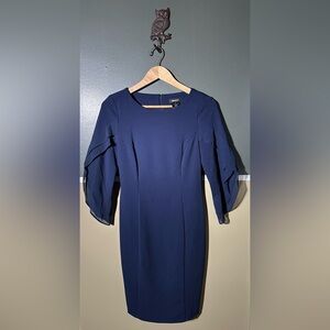 DKNY Midnight Blue Long Sleeve Dress